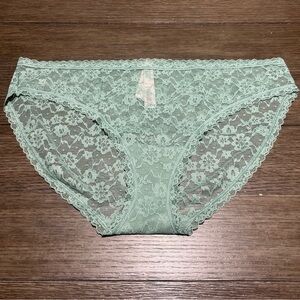VICTORIA'S SECRET VERY SEXY VS High Leg Bikini Panty Green Lace XX-Large NWT